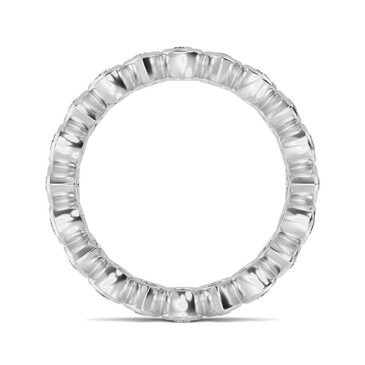 1.85ctw Pear Cut Lab-Grown Diamond North-South Eternity Ring in 14k White Gold