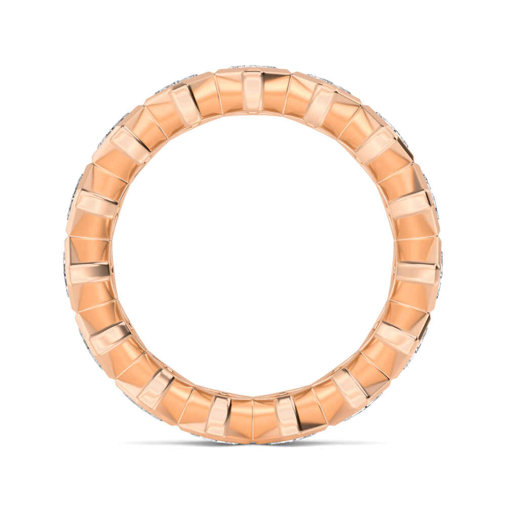 1.75ctw Asscher Cut Lab-Grown Diamond Eternity Ring in 14k Rose Gold