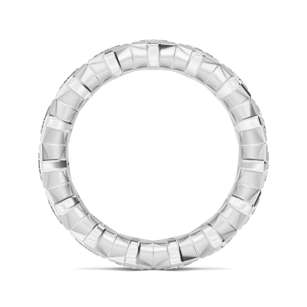 1.75ctw Asscher Cut Lab-Grown Diamond Eternity Ring in 14k White Gold