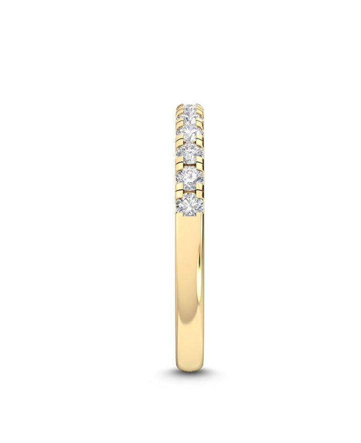 0.24ctw Round Brilliant Lab-Grown Diamond Wedding Band or Stackable Ring in 14k Yellow Gold