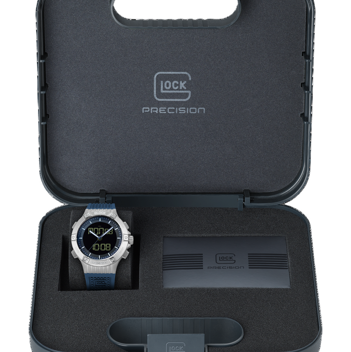 GLOCK GW-24-2-24 44mm Stainless Steel Digital & Analog Chronograph Watch