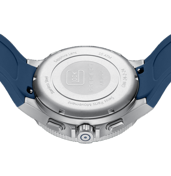 GLOCK GW-24-2-24 44mm Stainless Steel Digital & Analog Chronograph Watch