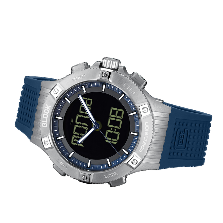 GLOCK GW-24-2-24 44mm Stainless Steel Digital & Analog Chronograph Watch