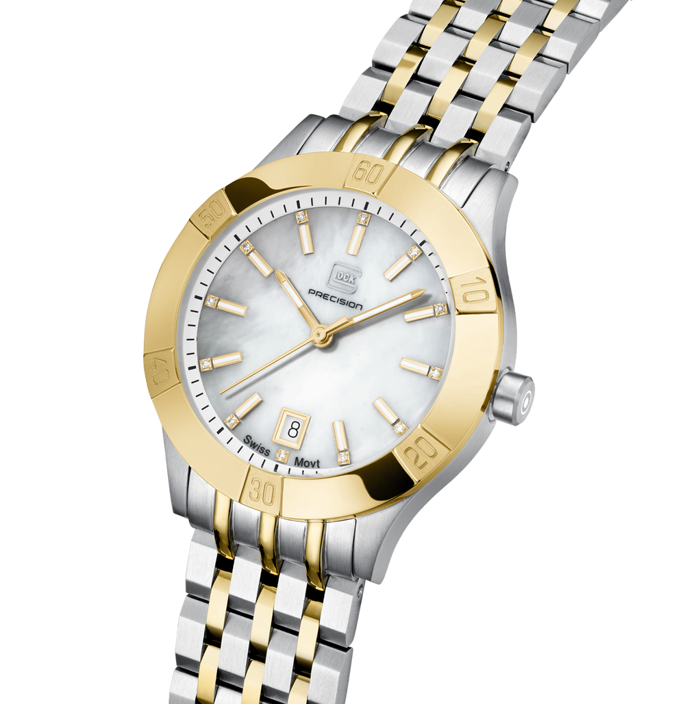 GLOCK GW-31-1-18 36mm Two-Tone Stainless Steel Lady's Automatic Watch
