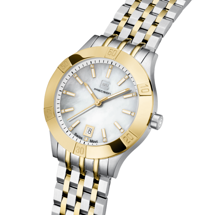 GLOCK GW-31-1-18 36mm Two-Tone Stainless Steel Lady's Automatic Watch