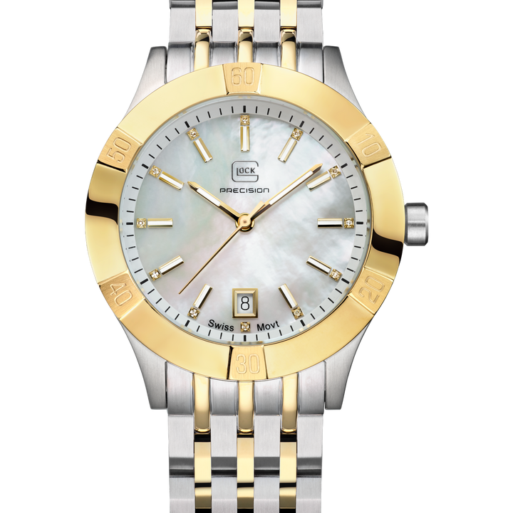 GLOCK GW-31-1-18 36mm Two-Tone Stainless Steel Lady's Automatic Watch