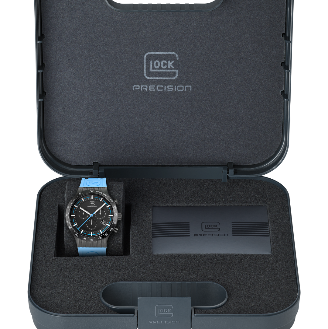 GLOCK GW-32-2-24 43mm Stainless Steel Quartz Silicone Strap Watch