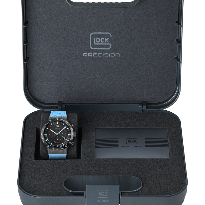 GLOCK GW-32-2-24 43mm Stainless Steel Quartz Silicone Strap Watch