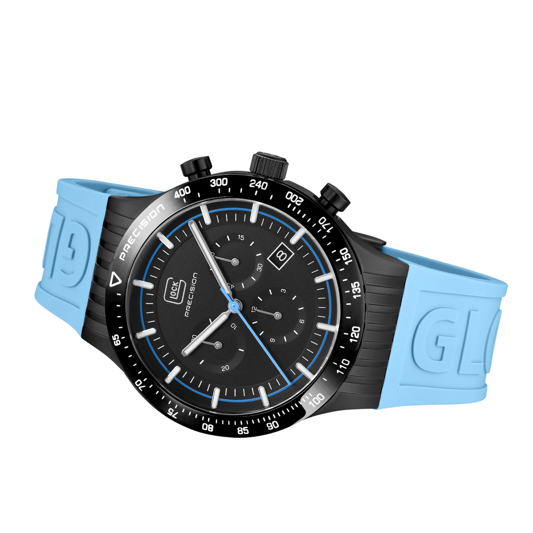 GLOCK GW-32-2-24 43mm Stainless Steel Quartz Silicone Strap Watch