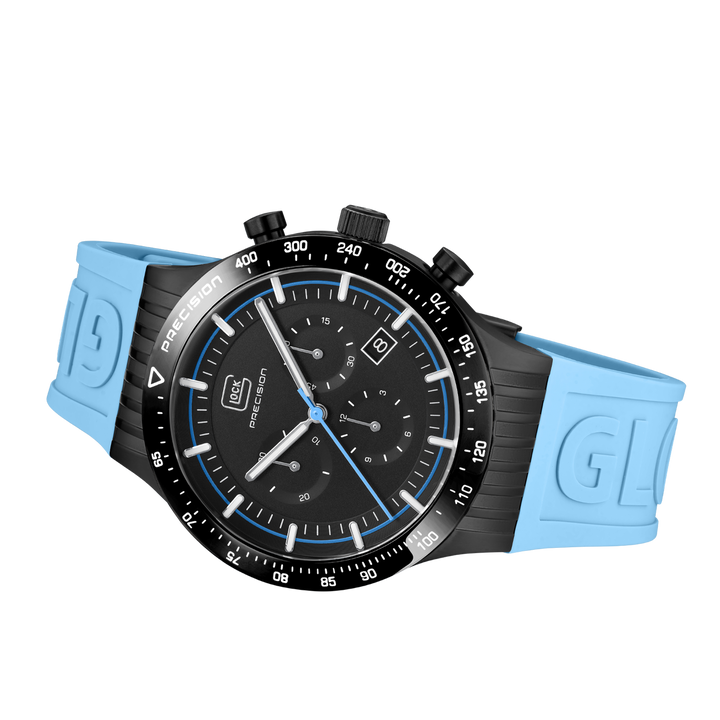 GLOCK GW-32-2-24 43mm Stainless Steel Quartz Silicone Strap Watch