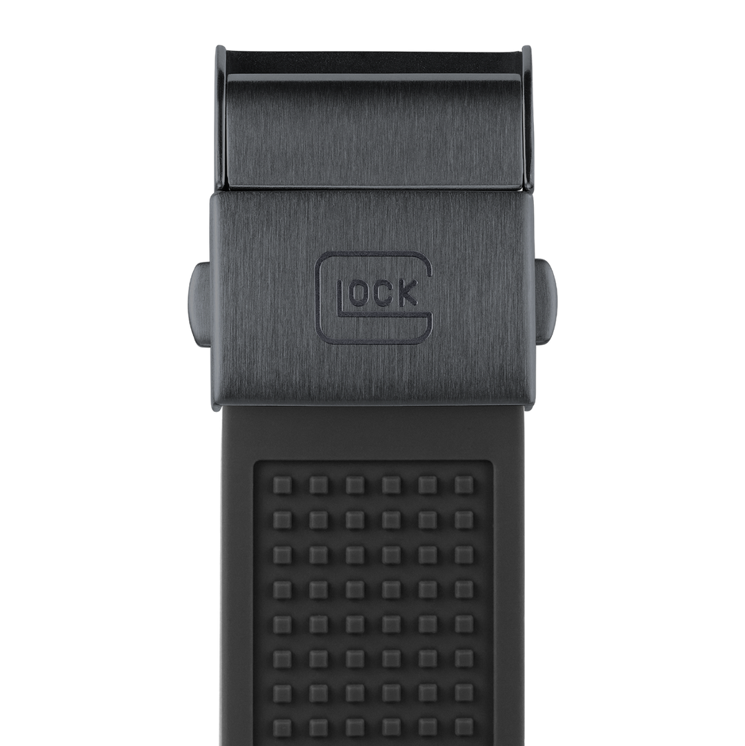 GLOCK GW-24-2-24 44mm Quartz Watch with Silicone Strap in All Black