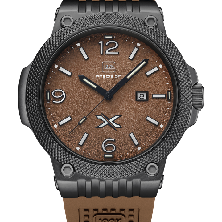 GLOCK GW-43-5-24 43mm Limited Edition Stainless Steel Quartz Watch with Interchangeable Straps