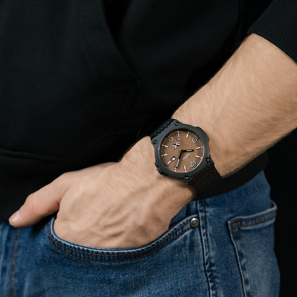 GLOCK GW-43-5-24 43mm Limited Edition Stainless Steel Quartz Watch with Interchangeable Straps