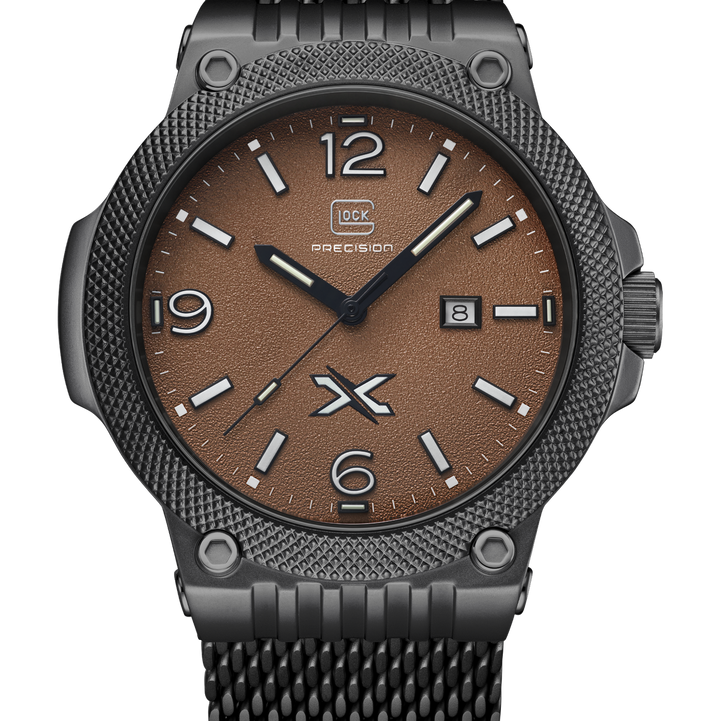 GLOCK GW-43-5-24 43mm Limited Edition Stainless Steel Quartz Watch with Interchangeable Straps