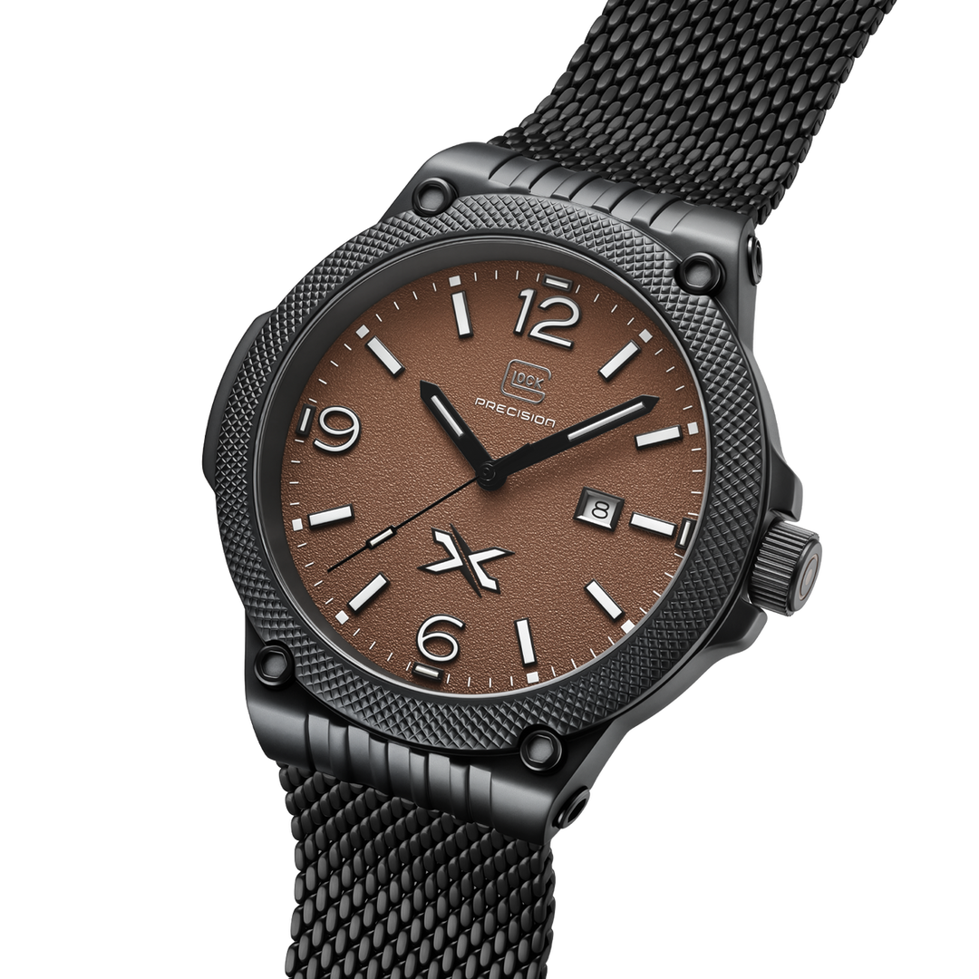 GLOCK GW-43-5-24 43mm Limited Edition Stainless Steel Quartz Watch with Interchangeable Straps