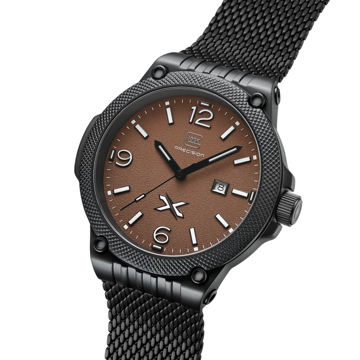 GLOCK GW-43-5-24 43mm Limited Edition Stainless Steel Quartz Watch with Interchangeable Straps