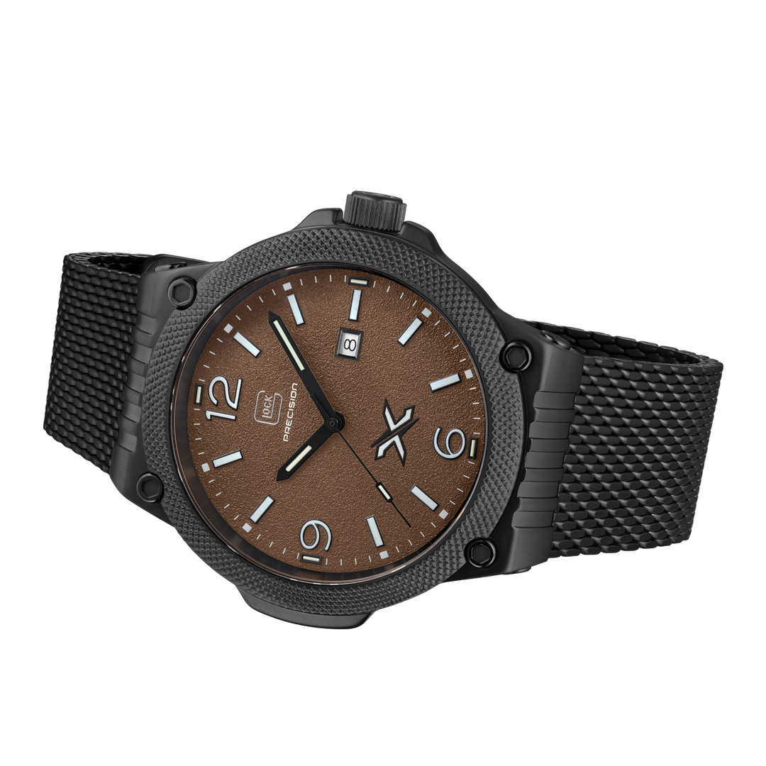 GLOCK GW-43-5-24 43mm Limited Edition Stainless Steel Quartz Watch with Interchangeable Straps