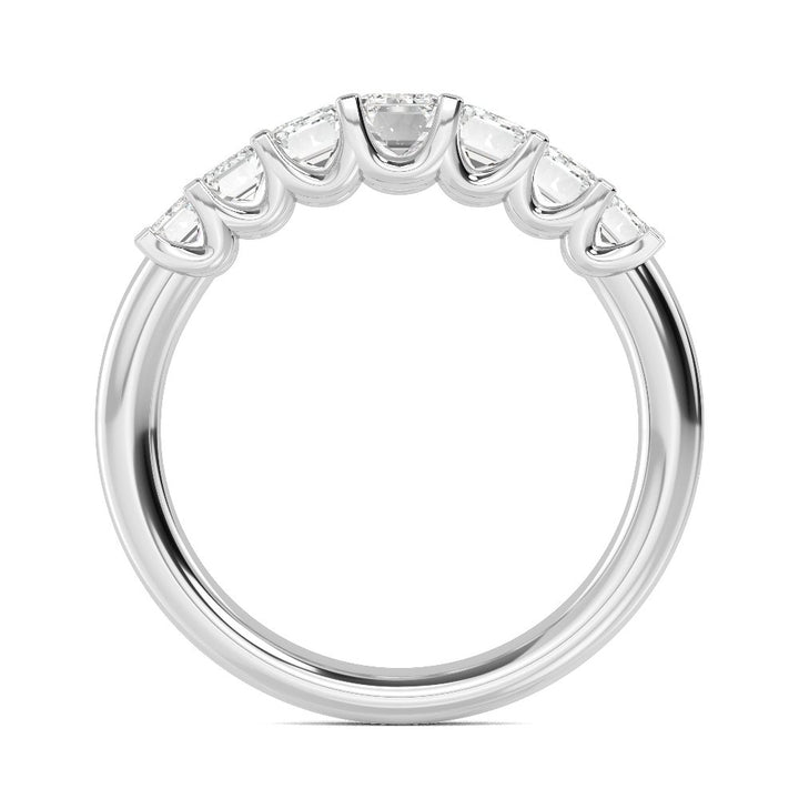 1.08ctw Emerald Cut Lab-Grown Diamond Graduated Band in 14k White Gold