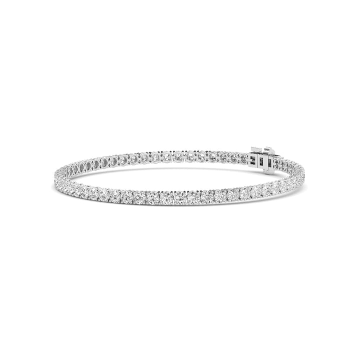 9ctw Round Brilliant Cut Lab-Grown Diamond Tennis Bracelet in 14k White Gold
