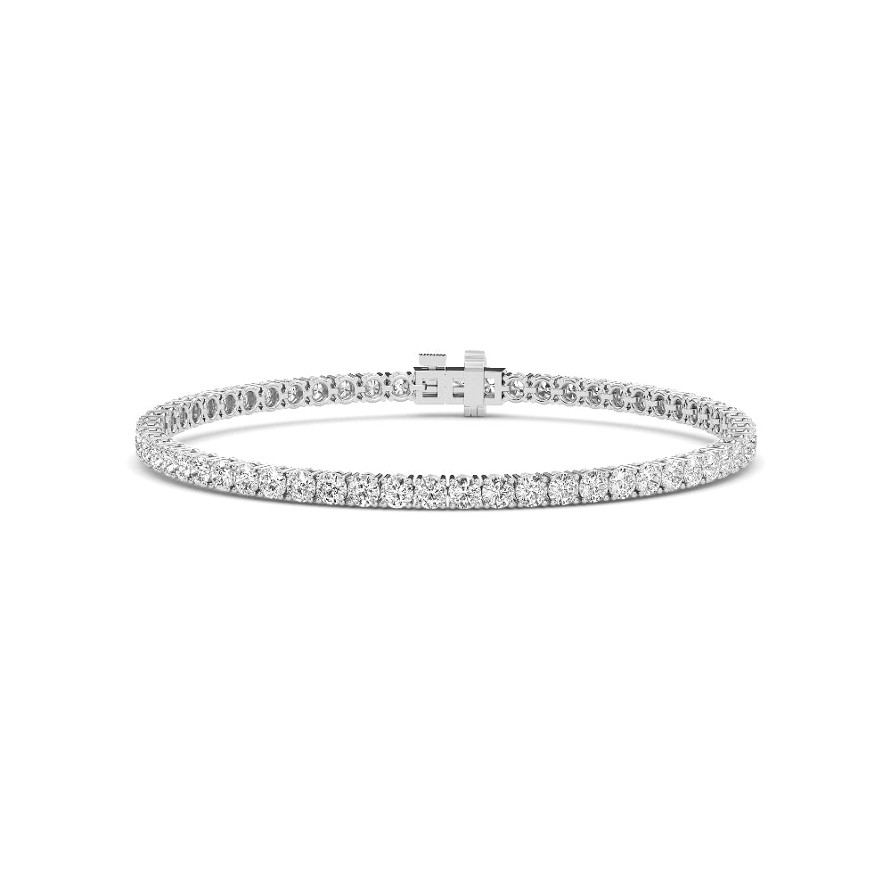 9ctw Round Brilliant Cut Lab-Grown Diamond Tennis Bracelet in 14k White Gold