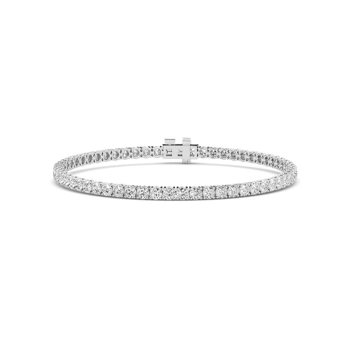 9ctw Round Brilliant Cut Lab-Grown Diamond Tennis Bracelet in 14k White Gold