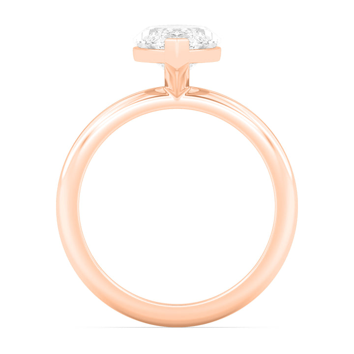 IGI Graded 3.06ct Marquise Cut Lab-Grown Diamond Solitaire Engagement Ring in 14k Rose Gold