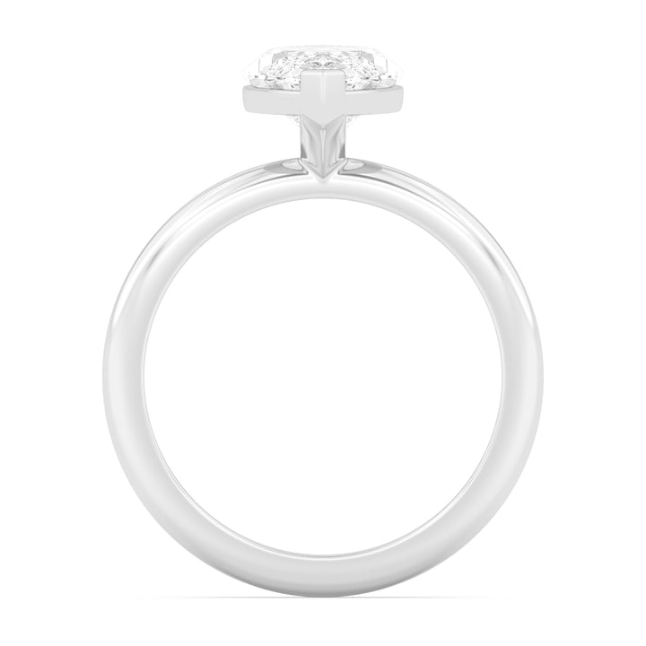 IGI Graded 3.06ct Marquise Cut Lab-Grown Diamond Solitaire Engagement Ring in 14k White Gold