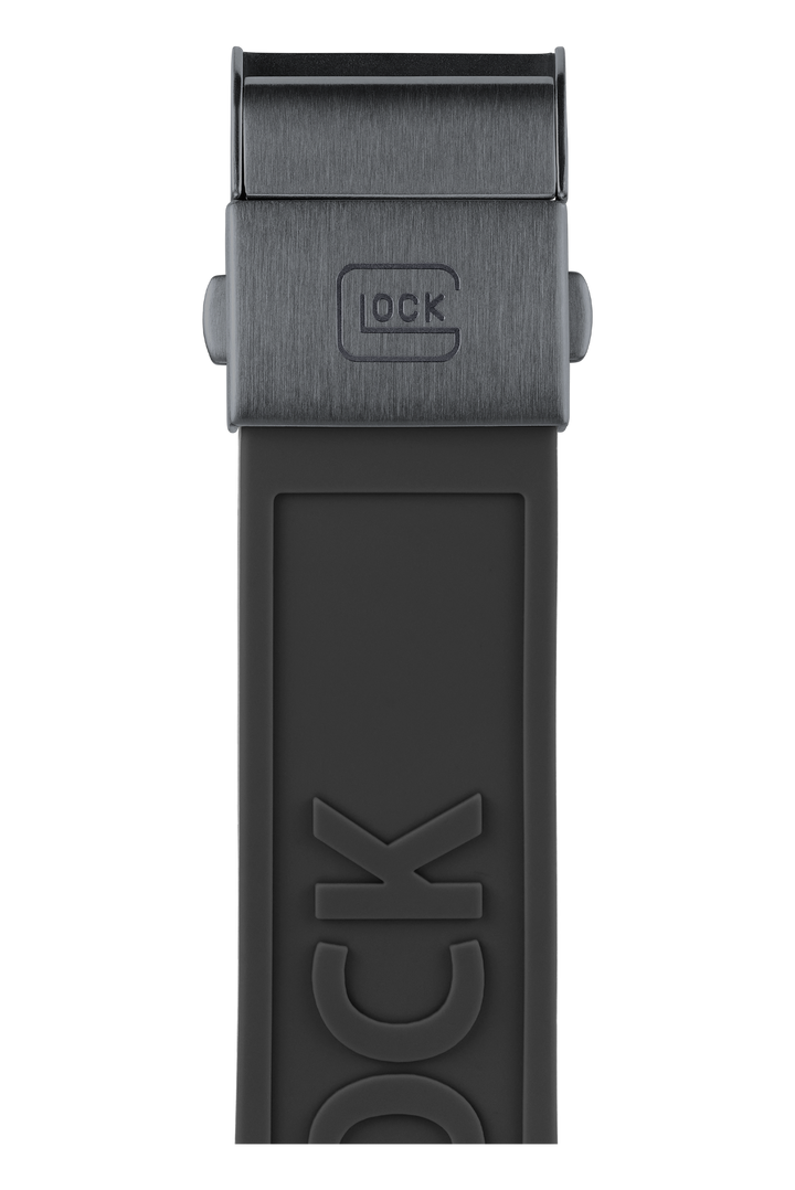 GLOCK GW-14-1-24 44mm Stainless Steel Automatic Skeletonized Watch with Silicone Bracelet