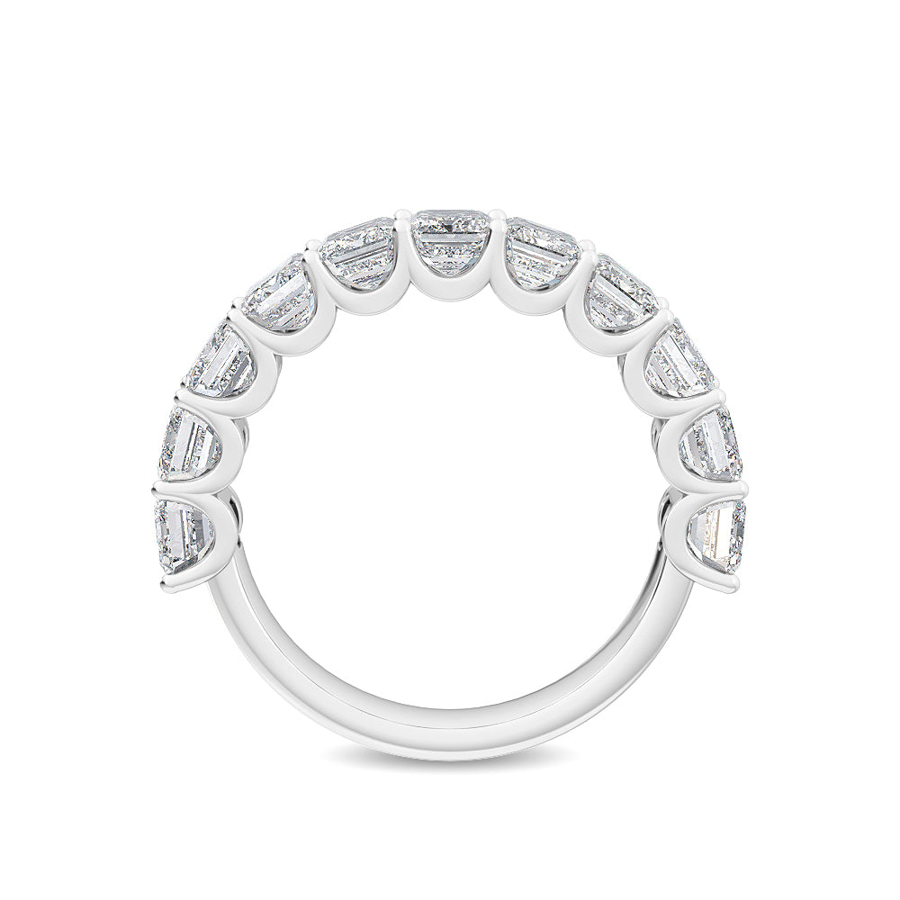 4.24ctw Emerald Cut Lab-Grown Diamond 11-Stone Band in 14k White Gold