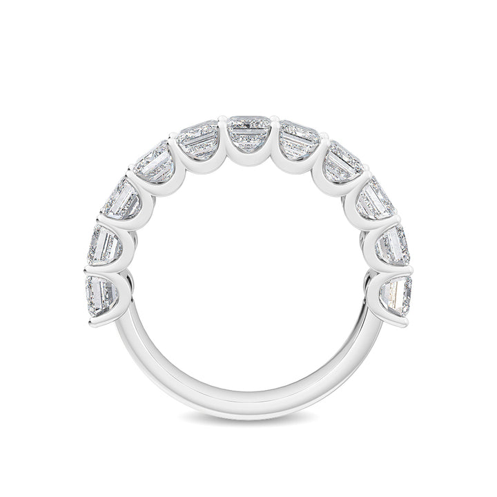 4.24ctw Emerald Cut Lab-Grown Diamond 11-Stone Band in 14k White Gold