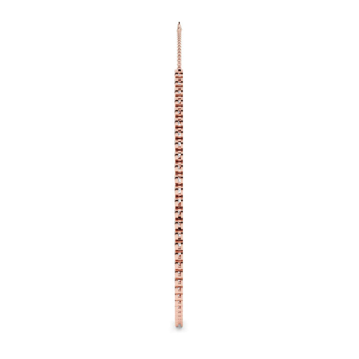 7.25ctw Round Brilliant Lab-Grown Diamond Bezel-Set Necklace in 14k Rose Gold