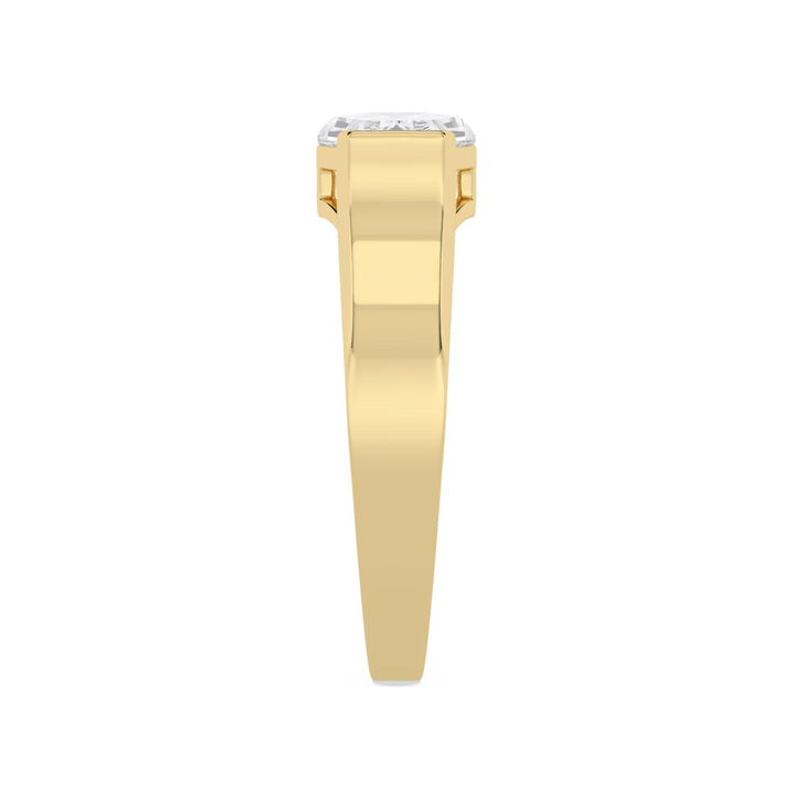 IGI Graded 2.09ct Hexagonal Lab-Grown Diamond Solitaire Engagement Ring in 14k Yellow Gold