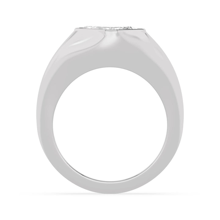 IGI Graded 2.50ct Emerald Cut Lab-Grown Diamond Diagonal Solitaire Engagement Ring 14k White Gold
