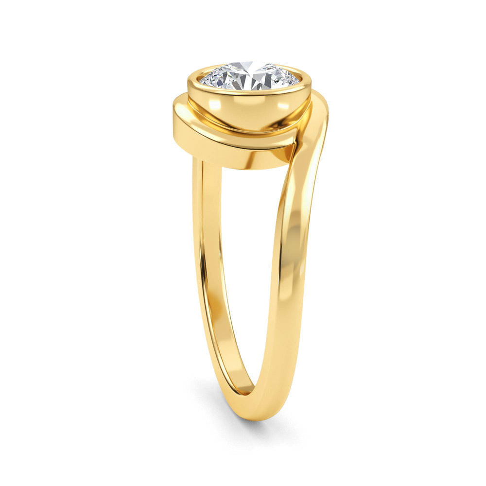 IGI Graded 2.00ct Round Brilliant Lab-Grown Diamond Solitaire Engagement Ring in 14k Yellow Gold