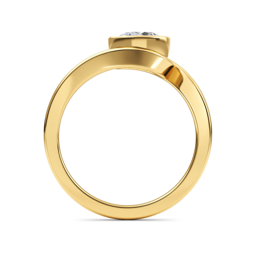 IGI Graded 2.00ct Round Brilliant Lab-Grown Diamond Solitaire Engagement Ring in 14k Yellow Gold