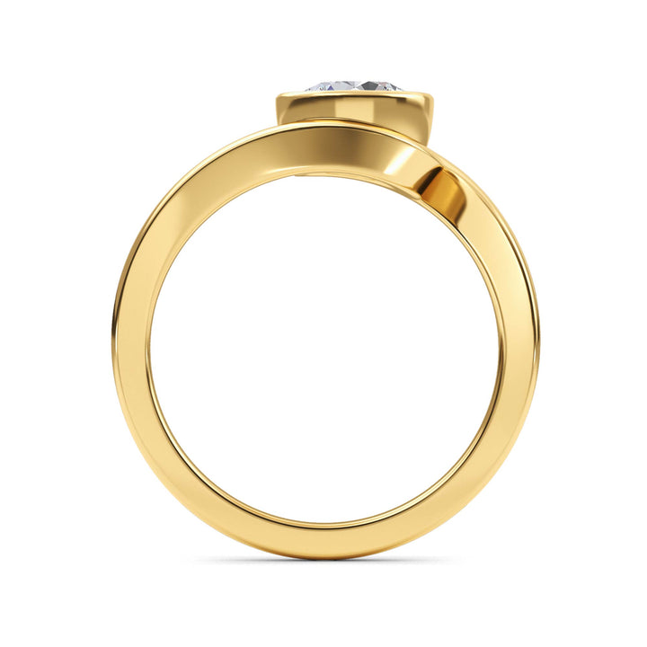 IGI Graded 2.00ct Round Brilliant Lab-Grown Diamond Solitaire Engagement Ring in 14k Yellow Gold