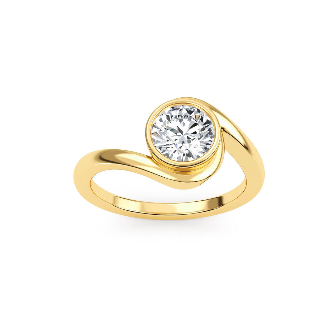 IGI Graded 2.00ct Round Brilliant Lab-Grown Diamond Solitaire Engagement Ring in 14k Yellow Gold