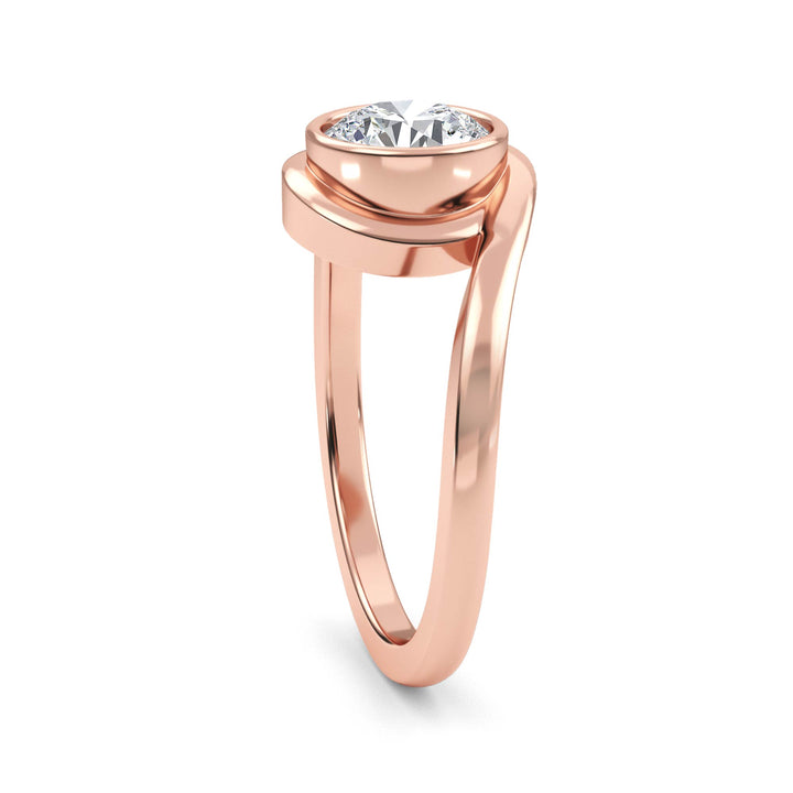 IGI Graded 2.00ct Round Brilliant Lab-Grown Diamond Solitaire Engagement Ring in 14k Rose Gold
