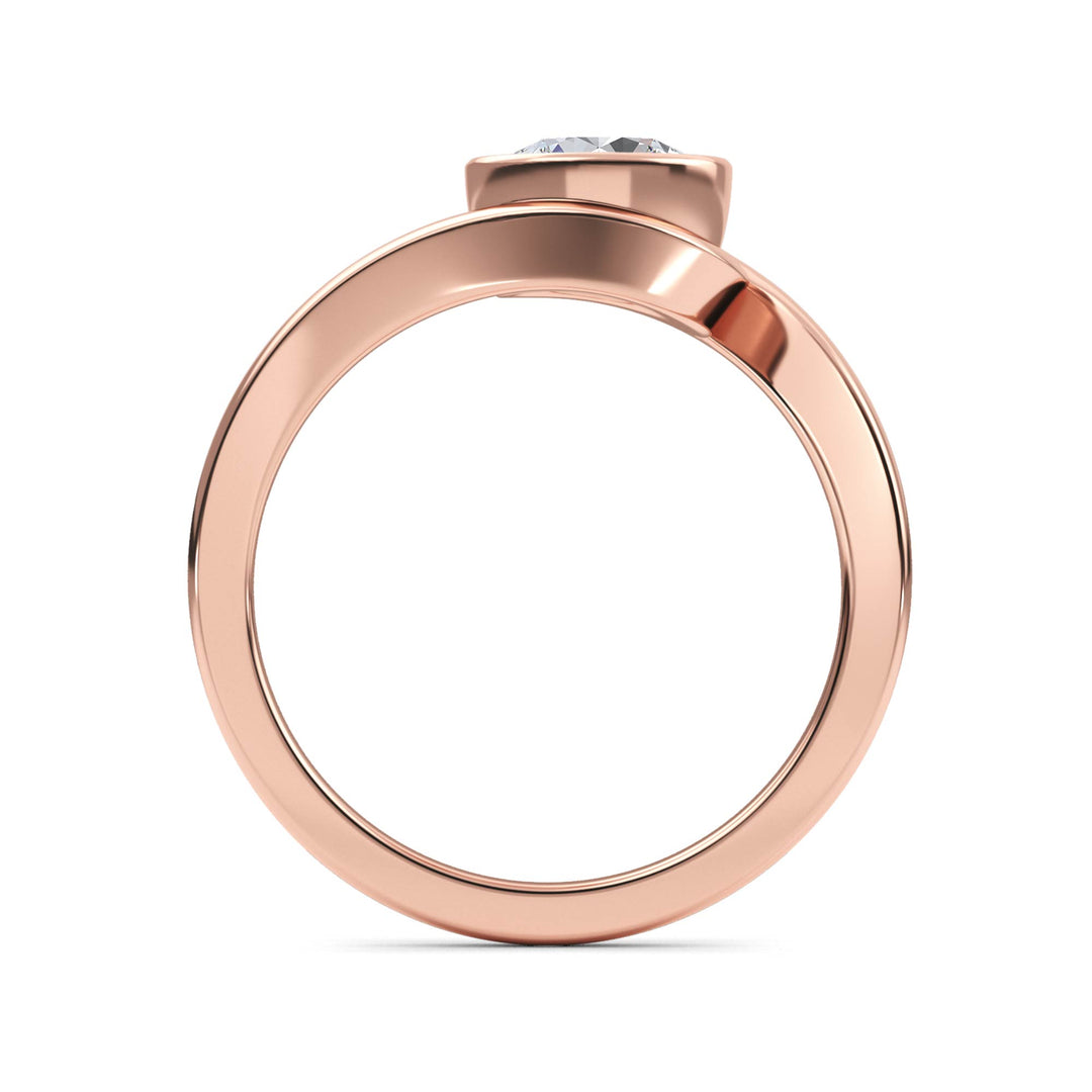 IGI Graded 2.00ct Round Brilliant Lab-Grown Diamond Solitaire Engagement Ring in 14k Rose Gold