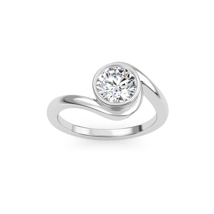 IGI Graded 2.00ct Round Brilliant Lab-Grown Diamond Solitaire Engagement Ring in 14k White Gold