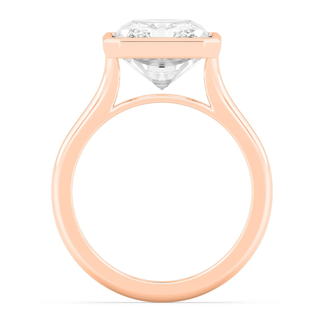 IGI Graded 2.03ct Radiant Cut Lab-Grown Diamond Bezel-Set Solitaire Engagement Ring in 14k Gold