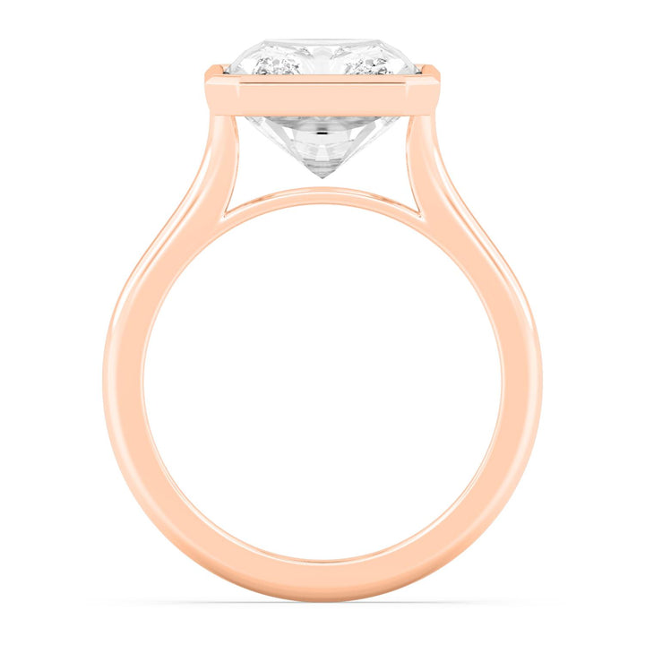 IGI Graded 2.03ct Radiant Cut Lab-Grown Diamond Bezel-Set Solitaire Engagement Ring in 14k Gold