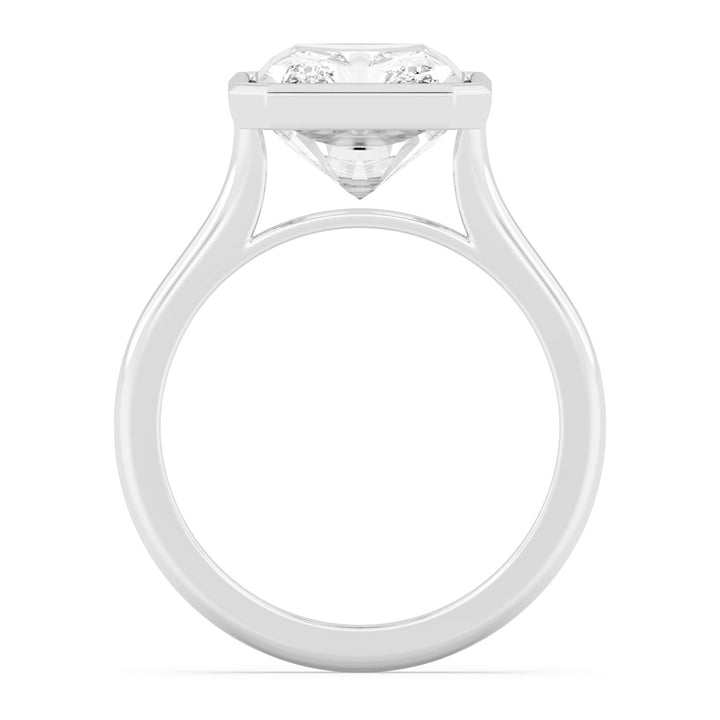 IGI Graded 2.03ct Radiant Cut Lab-Grown Diamond Bezel-Set Solitaire Engagement Ring in 14k Gold