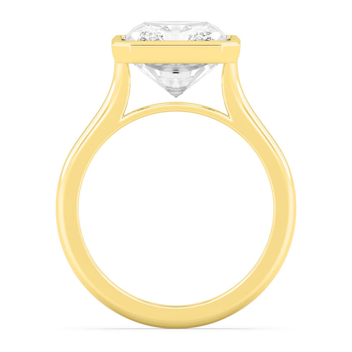 IGI Graded 2.03ct Radiant Cut Lab-Grown Diamond Bezel-Set Solitaire Engagement Ring in 14k Gold