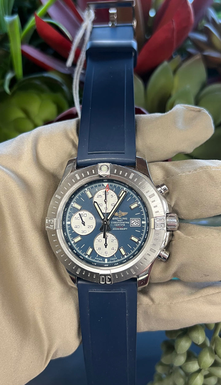 Breitling Colt 44mm Automatic Strap Watch with Box and Papers