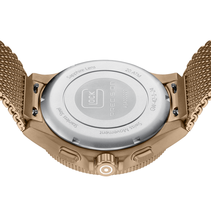 GLOCK GW-42-1-24 44mm Chronograph Stainless Steel Watch