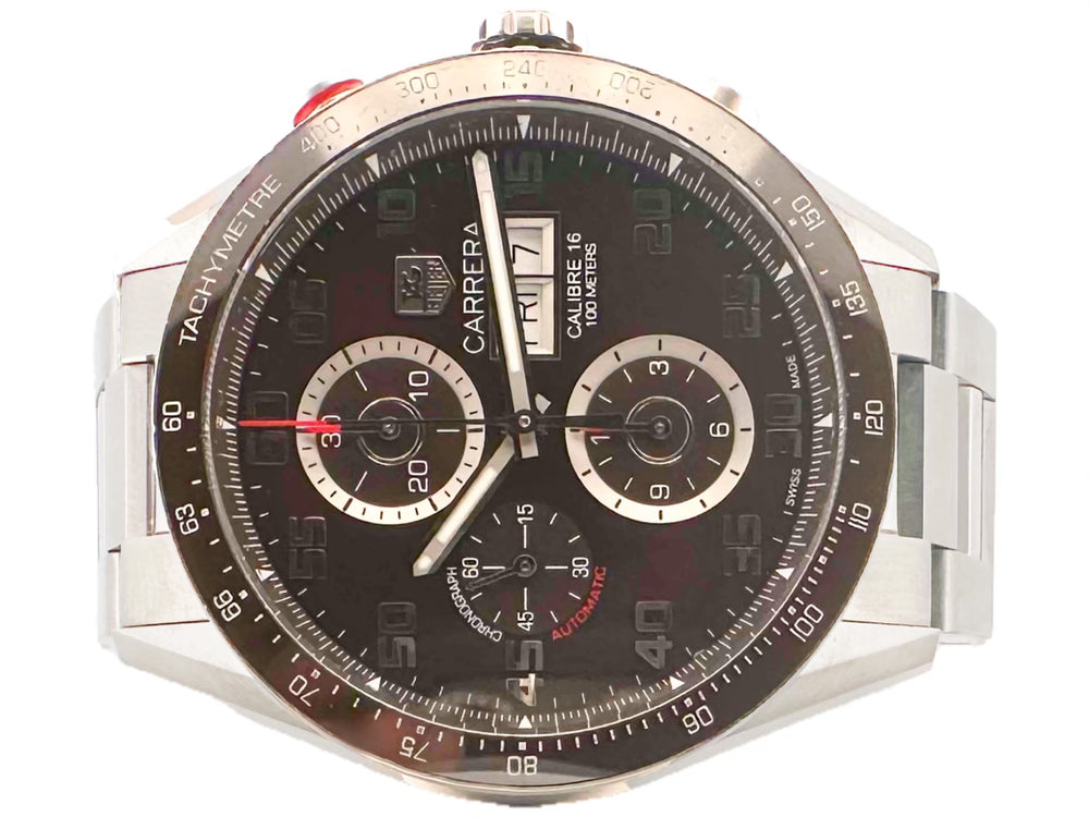 TAG Heuer Carrera Chronograph Stainless Steel Watch in Brown