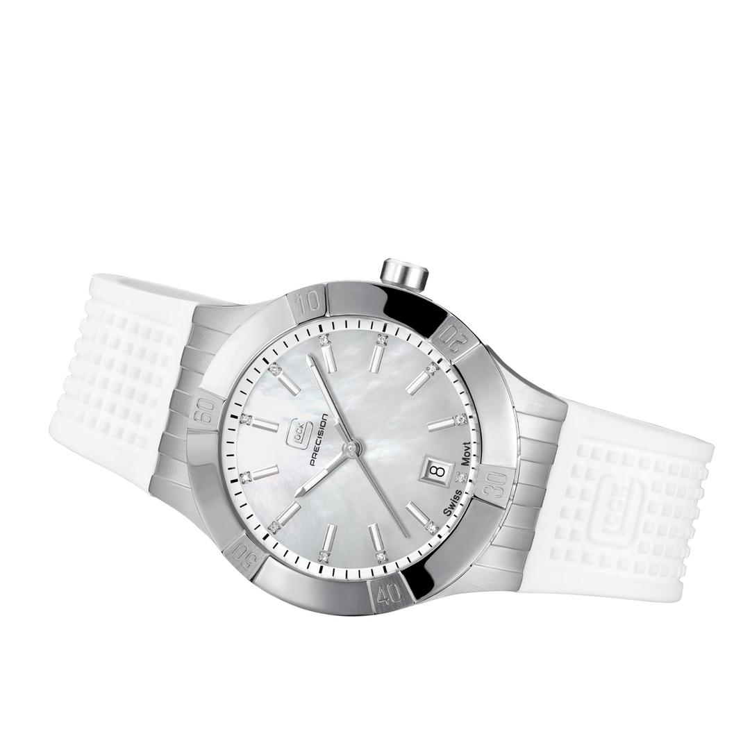 GLOCK GW-32-1-20 36mm Stainless Steel with Silicone Strap Lady's Watch