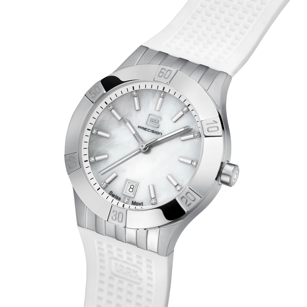 GLOCK GW-32-1-20 36mm Stainless Steel with Silicone Strap Lady's Watch