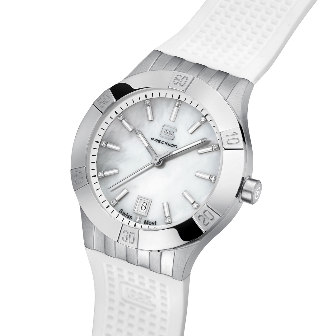GLOCK GW-32-1-20 36mm Stainless Steel with Silicone Strap Lady's Watch